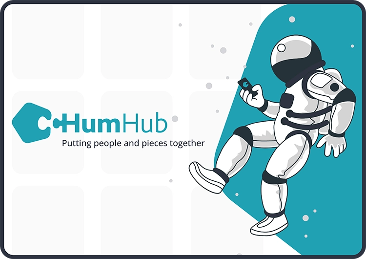 HumHub astronaut illustration