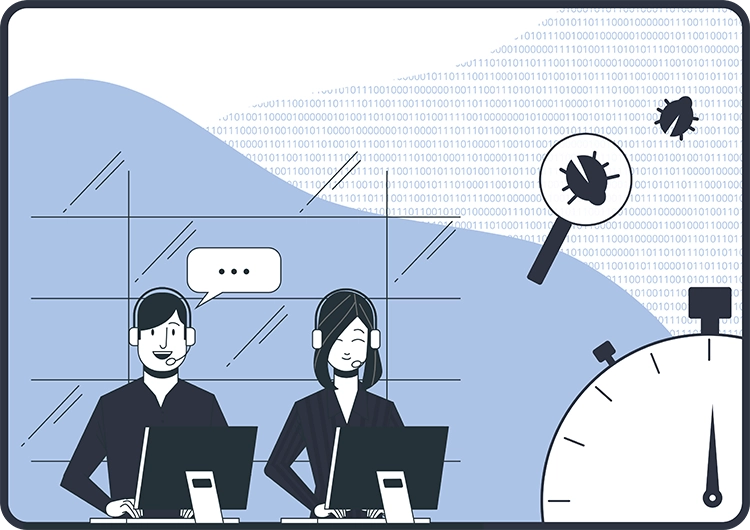 HumHub Customer Service illustration